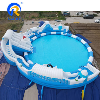 Piscine di grandi dimensioni Urso polare scivolo d'acqua PVC grandezza adulto giocattolo acquatico per 10 passeggeri