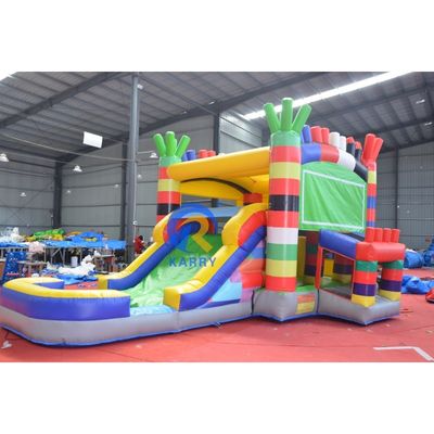 14 anni su Neutrale per genere, di qualità commerciale, casa gonfiabile con scivolo e piscina