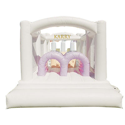 Festa per bambini Corso di ostacoli gonfiabile con baby bouncer combo in colori vivaci