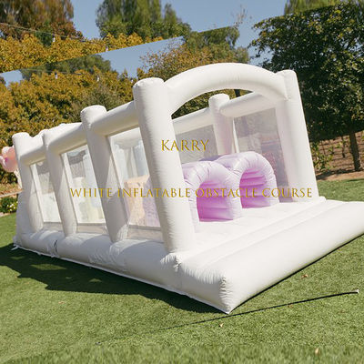 Festa per bambini Corso di ostacoli gonfiabile con baby bouncer combo in colori vivaci