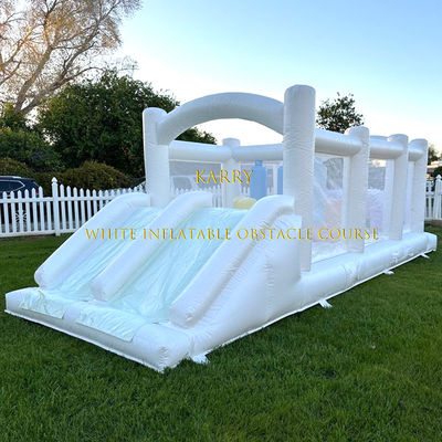 Festa per bambini Corso di ostacoli gonfiabile con baby bouncer combo in colori vivaci