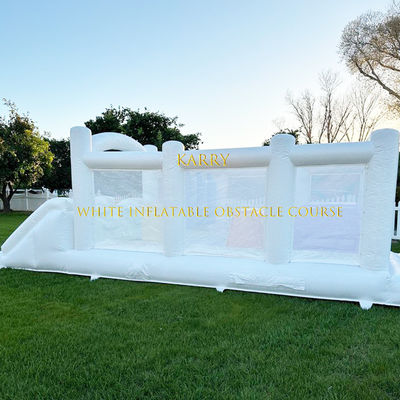 Festa per bambini Corso di ostacoli gonfiabile con baby bouncer combo in colori vivaci