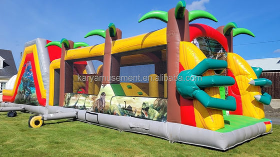 Personalizzare i percorsi di ostacoli gonfiabili accettati per il divertimento interno ed esterno