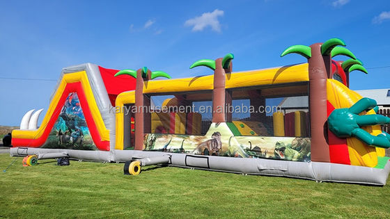 Personalizzare i percorsi di ostacoli gonfiabili accettati per il divertimento interno ed esterno