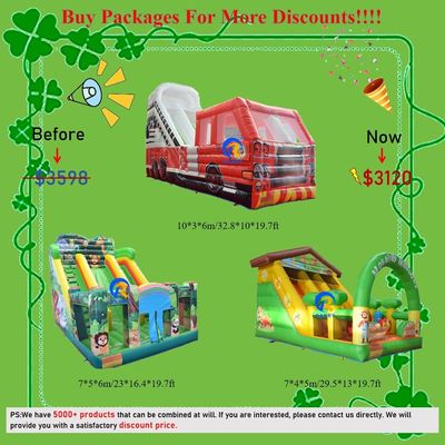 Slide ad acqua gonfiabile personalizzabile con piscina 0,55 mm PVC Tarpaulin Digital Printing