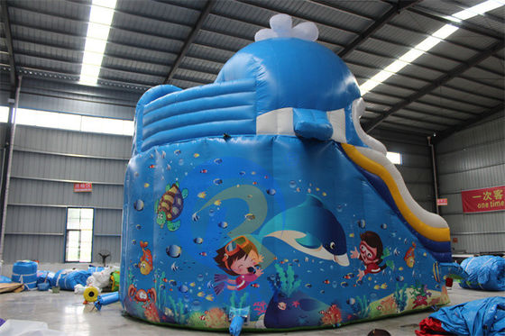 Slide idraulico gonfiabile in PVC portatile da 0,55 mm con piscine e giocattoli da palla da nuoto