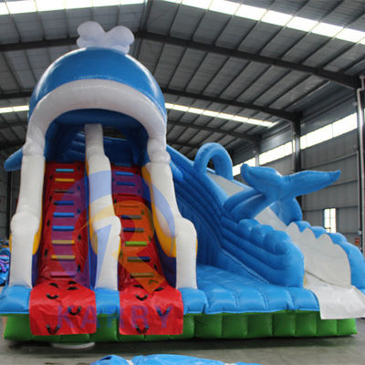 Slide idraulico gonfiabile in PVC portatile da 0,55 mm con piscine e giocattoli da palla da nuoto