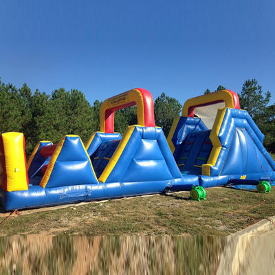 Caratteristiche PORTABLE Commercial Inflatable Obstacle Course con Rock Climbing Wall Combo