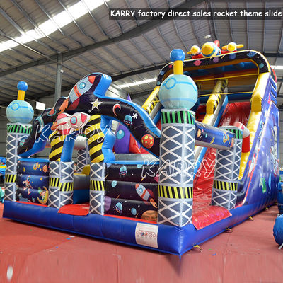Casa a razzo gonfiabile in PVC per le feste commerciali Noleggio e giochi gonfiabili Moonwalk