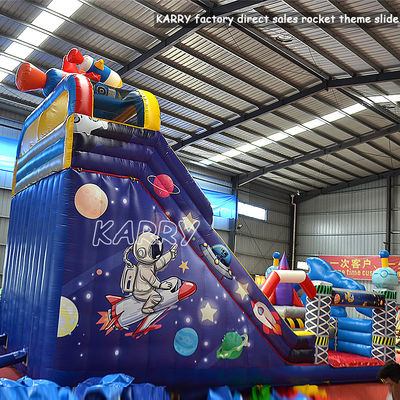 Casa a razzo gonfiabile in PVC per le feste commerciali Noleggio e giochi gonfiabili Moonwalk