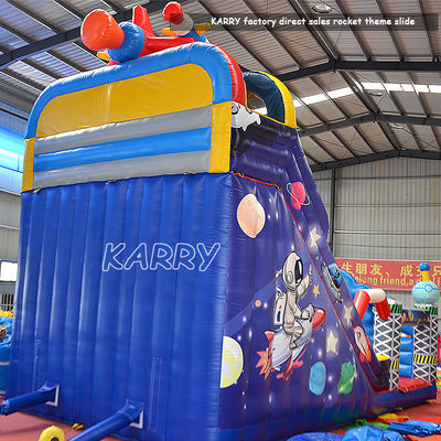 Casa a razzo gonfiabile in PVC per le feste commerciali Noleggio e giochi gonfiabili Moonwalk