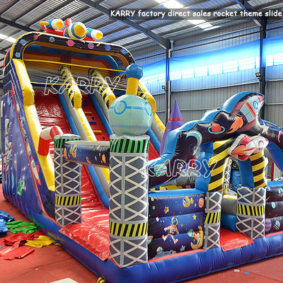 Casa a razzo gonfiabile in PVC per le feste commerciali Noleggio e giochi gonfiabili Moonwalk