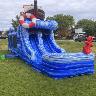 Logo personalizzato accettabile Piccola barca gonfiabile corso di ostacoli castello a balzo per il divertimento