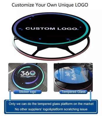 360 Video Photobooth Automatico Con Led Magic Mirror Ipad 360 Foto Booth Machine 115cm