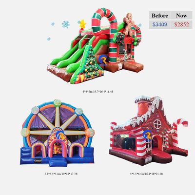Esterno commercio Natale gonfiabile Bouncer castello scivolo Gamma d'età 14 anni in su
