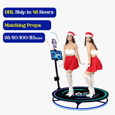 45KG Hot Glass Magic Mirror Photo Booth con funzione di rotazione automatica wireless