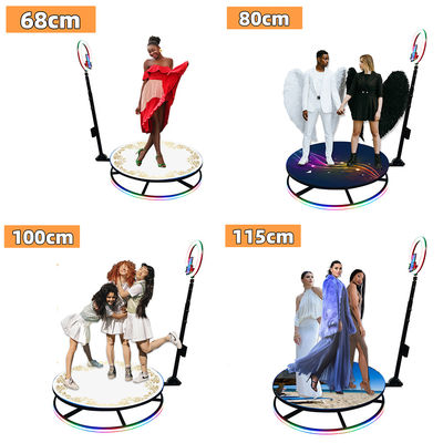 45KG Hot Glass Magic Mirror Photo Booth con funzione di rotazione automatica wireless