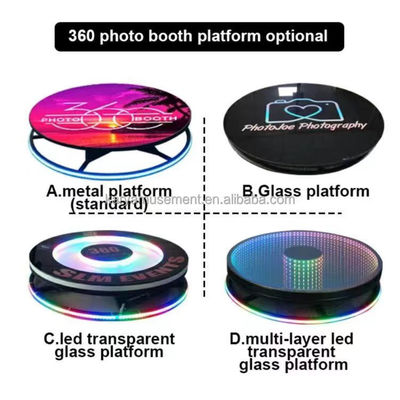 45KG Hot Glass Magic Mirror Photo Booth con funzione di rotazione automatica wireless