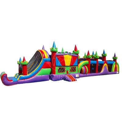 Giant Commercial Inflatable Obstacle Course Bounce House Slide PORTABLE Carry Outdoor