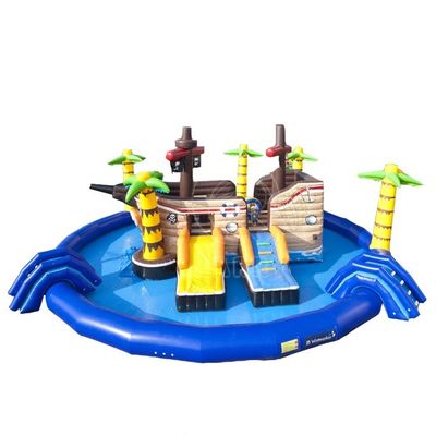 Parco acquatico gonfiabile personalizzabile Parco acquatico mobile con capacità massima 100-500 kg