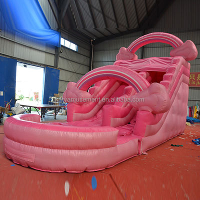Piscine gonfiabili rosa da 26 piedi Perfetto per noleggio commerciale e divertimento