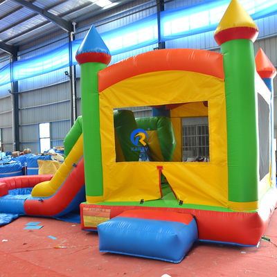 Casa gonfiabile in PVC a colori personalizzati con combinazione di diapositive