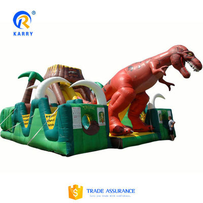 Jurassic Dinosaur Park Festa Affitto Parco giochi all' aperto Corso di ostacoli gonfiabile