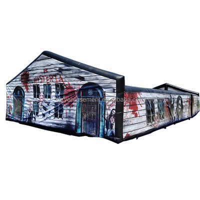 PVC Zombies Labirinto gonfiabile per adulti e bambini Labirinto stampato con logo personalizzabile