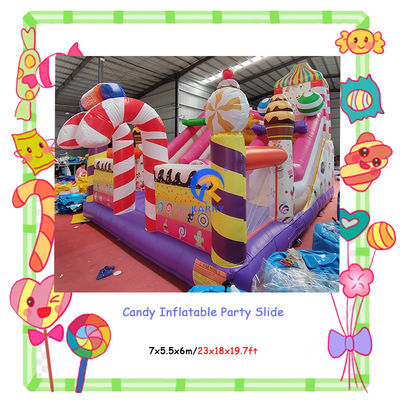 Intrattenimento all'interno e all'esterno Festa commerciale Affitto di caramelle Slide gonfiabili Combo