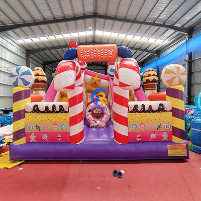 Intrattenimento all'interno e all'esterno Festa commerciale Affitto di caramelle Slide gonfiabili Combo