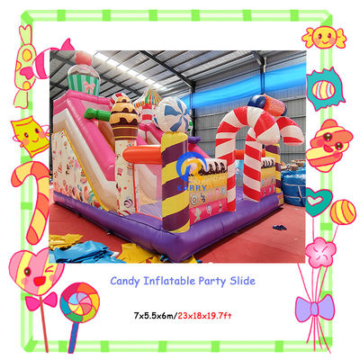 Intrattenimento all'interno e all'esterno Festa commerciale Affitto di caramelle Slide gonfiabili Combo