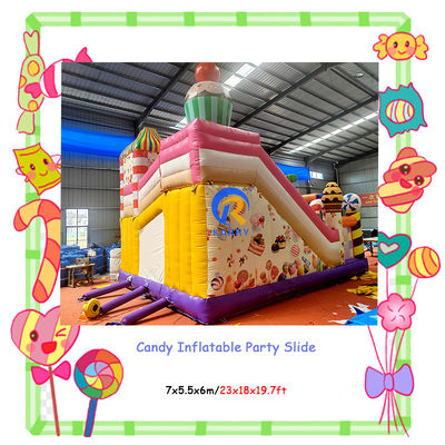 Intrattenimento all'interno e all'esterno Festa commerciale Affitto di caramelle Slide gonfiabili Combo