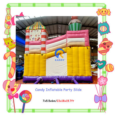 Intrattenimento all'interno e all'esterno Festa commerciale Affitto di caramelle Slide gonfiabili Combo