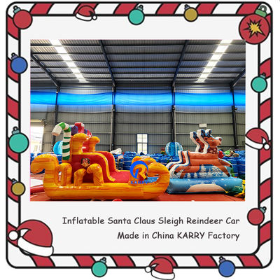 Unisex castello gonfiabile portabile natale slitta gonfiabile per bambini noleggio festa