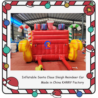 Unisex castello gonfiabile portabile natale slitta gonfiabile per bambini noleggio festa