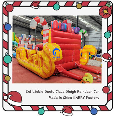 Unisex castello gonfiabile portabile natale slitta gonfiabile per bambini noleggio festa