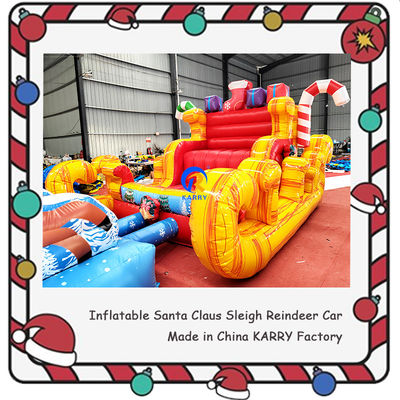 Unisex castello gonfiabile portabile natale slitta gonfiabile per bambini noleggio festa