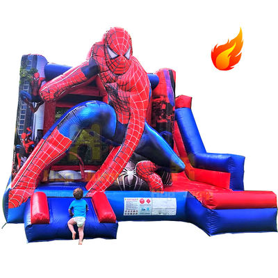 Unisex Kids Castle Play House con slide Spiderman Commerciale gonfiabile Bouncy Castle