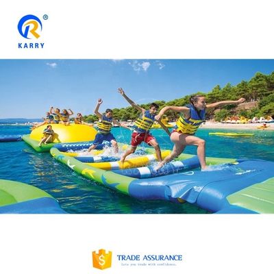 Logo personalizzato Attrezzature per parco acquatico Parco acquatico galleggiante gonfiabile con certificato CE