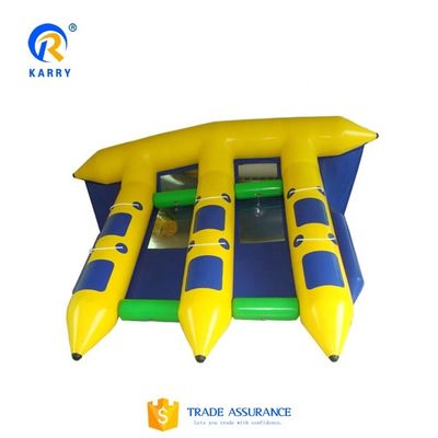Tubo gonfiabile per pesci volanti in bambusa in PVC, rimorchiato per 5-10 passeggeri in acqua