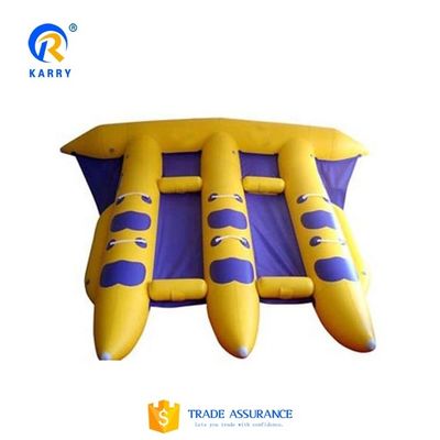 Tubo gonfiabile per pesci volanti in bambusa in PVC, rimorchiato per 5-10 passeggeri in acqua