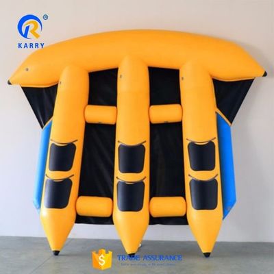 Tubo gonfiabile per pesci volanti in bambusa in PVC, rimorchiato per 5-10 passeggeri in acqua