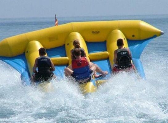 Tubo gonfiabile per pesci volanti in bambusa in PVC, rimorchiato per 5-10 passeggeri in acqua