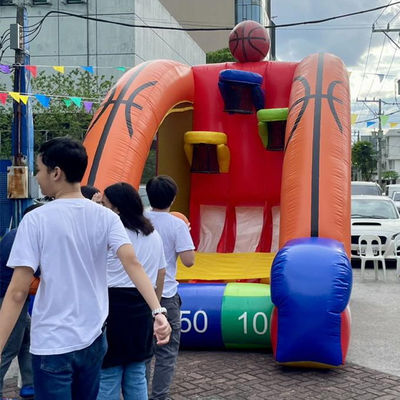 Blower incluso Interattivo Inflatabile Basketball/Football Gioco di tiro Sport Party