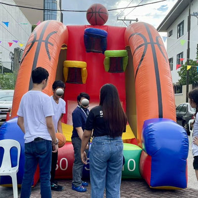 Blower incluso Interattivo Inflatabile Basketball/Football Gioco di tiro Sport Party