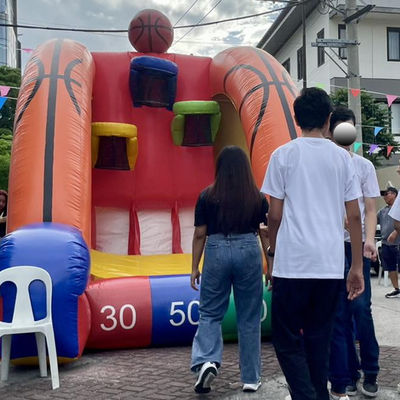 Blower incluso Interattivo Inflatabile Basketball/Football Gioco di tiro Sport Party