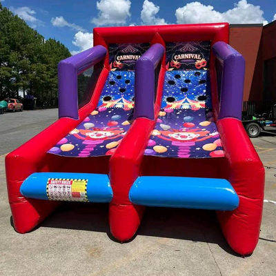 Gioco di tiro a palla gonfiabile per le feste Noleggio 2 giocatori Carnevale Giochi interattivi