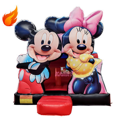 Mickey Kids Castle Play House Casa gonfiabile a rimbalzo per feste Noleggio Spedizione espressa