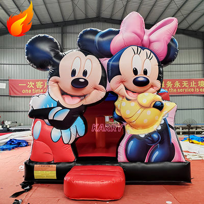 Mickey Kids Castle Play House Casa gonfiabile a rimbalzo per feste Noleggio Spedizione espressa