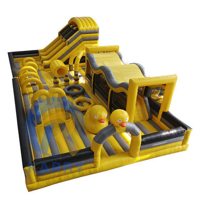 Unisex Kids Outdoor Inflatabile Castello Slide Combinato e Corso di ostacoli Entertainment